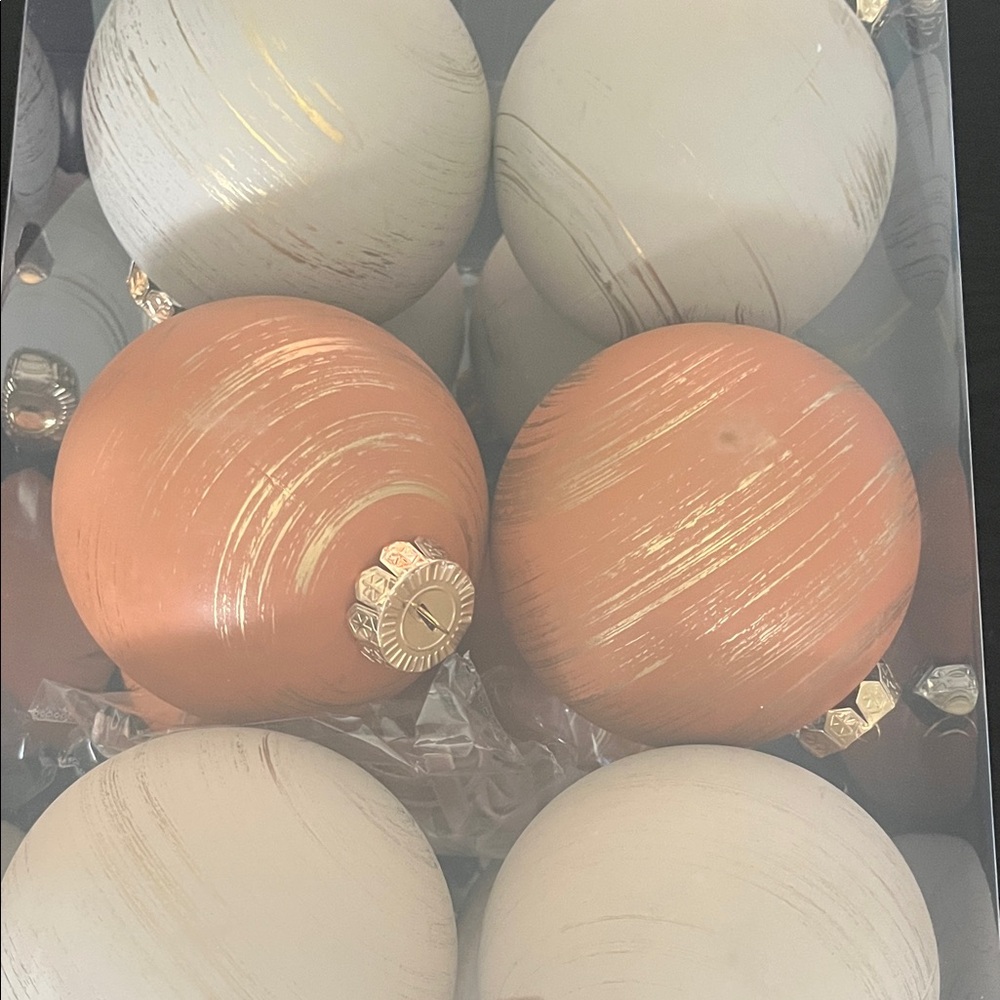 Holiday Ornament Set - Cream, Gray and Nude - Picture 2 of 5